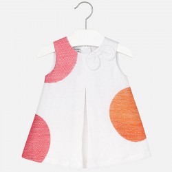Baby Girl Circle Print Sleeveless Dress Baby Girl Circle Print Sleeveless Dress