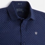 Boy Navy Blue Short Sleeve Printed Shirt