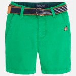 Boy Cotton Pique Shorts with Belt