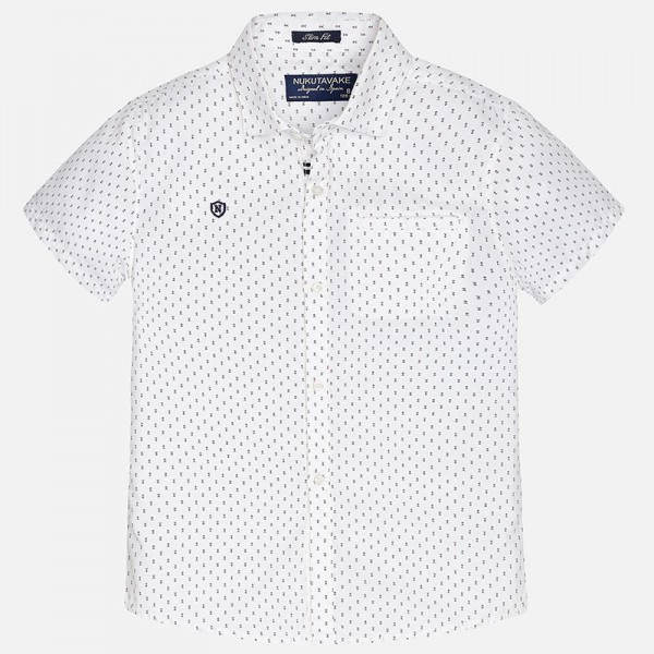 Nukutavake Boys White short-sleeved shirt 