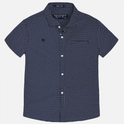 Nukutavake Boy Navy Blue Short Sleeve Print Shirt Nukutavake Boy Navy Blue Short Sleeve Print Shirt