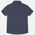 Nukutavake Boy Navy Blue Short Sleeve Print Shirt