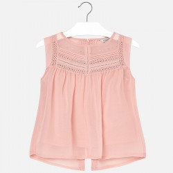 Girl Sleeveless Rose Blouse Girl Sleeveless Rose Blouse