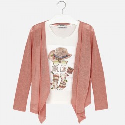 Girl Tank Top and Long Sleeve Cardigan Girl Tank Top and Long Sleeve Cardigan