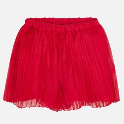 Girls Red Pleated Skort