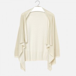 Girl Long Cardigan with open work  Girl Long Cardigan with open work