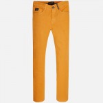 Boy Twill Long Trousers with Wrinkled Effect