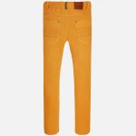 Boy Twill Long Trousers with Wrinkled Effect