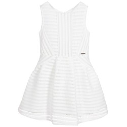 Girls White Lace Dress | Mayoral Chic  Girls White Lace Dress | Mayoral Chic