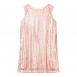 Pink Sequin Pattern Sleeveless Dress Mayoral Chic 