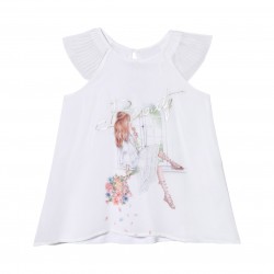 Girl Short Sleeve Blouse  Girl Short Sleeve Blouse