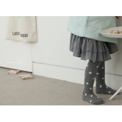 Mini Dressing Star Tights - Grey