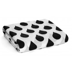 Organic Cotton Muslin Swaddle Blanket - Raindrops