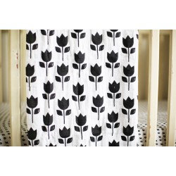 Organic Cotton Muslin Swaddle Blanket - Tulips