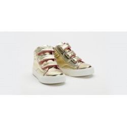 GOLD HIGH-TOP SNEAKERS 
