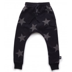 Star Baggy Pants - Black