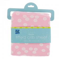 Print Fitted Crib Sheet in Lotus Sand Dollar