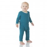 Applique Coverall in Oasis Hippo Applique Coverall in Oasis Hippo