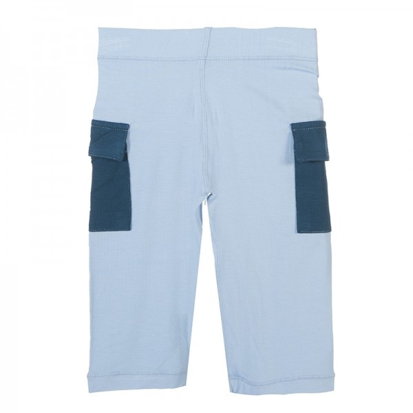 Solid Cargo Pant in Pond with Peacock Pocket