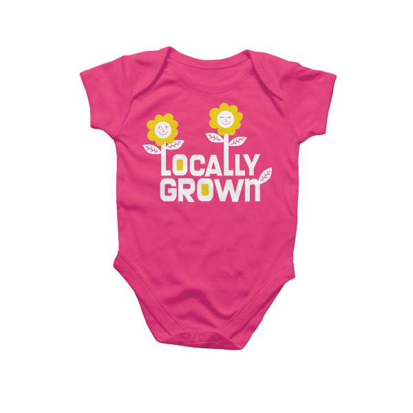 Locally Grown Flower Onesie 