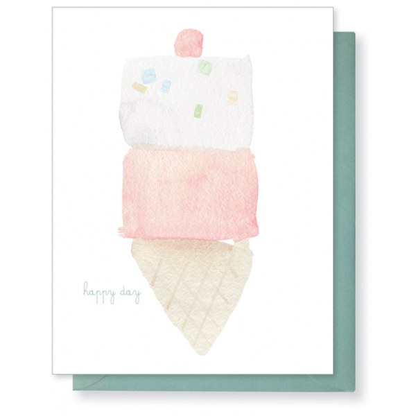 ICE CREAM BIRTHDAY CARD 