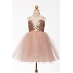 SEQUIN TOP DRESS W/ TULLE SKIRT 