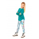 Girls Teal Long Sleeve Baseball