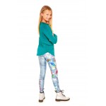 Girls Teal Long Sleeve Baseball