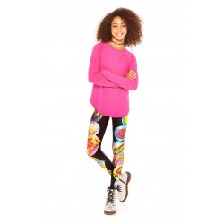 Girls Party Foods Leggings