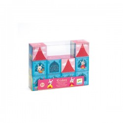 DJECO 10 BUILDING CUBES SET (PRINCESS CASTLE)