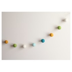 Felt Ball Garland - Beach Felt Ball Garland - Beach