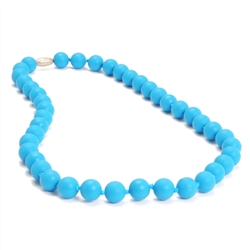 Chewbeads Jane Teething Necklace - Deep Sea Blue