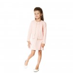 La Une Textured Milano Jacket - Coral