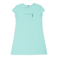 La Une Textured Milano Dress - Mint