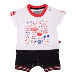 Wide Side Story Jean Romper