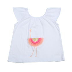 Flamingo Flutter Sleeve Graphic Tee