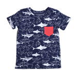 Shark Print Graphic Tee