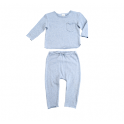 Cloud Blue Sweater Knit Lounge Set 