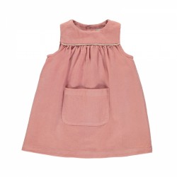 Francoise Corduroy Dress - Blush Pink