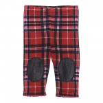 PLAID BRUSHED JERSEY LEGGINGS