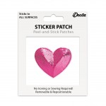 Heart Sequin Sticker Patch 2 inch