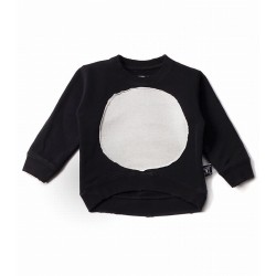Circle Patch Pullover (Black) 