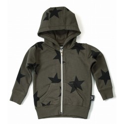 Star Zip Hoodie (Olive) 