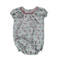 Marguerite Romper - Strawberry Print