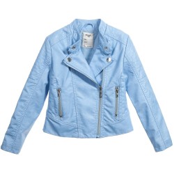 Leather Jacket (Light Blue) 