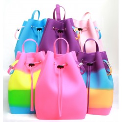 GUMMY BUCKET BAG!!! ***COMES WITH ASSORTED BRACELET & CHARM